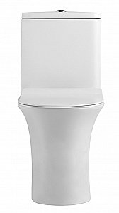 Унитаз Agger AT01000 безободковый, с бачком, с крышкой микролифт купить в интернет-магазине Sanbest