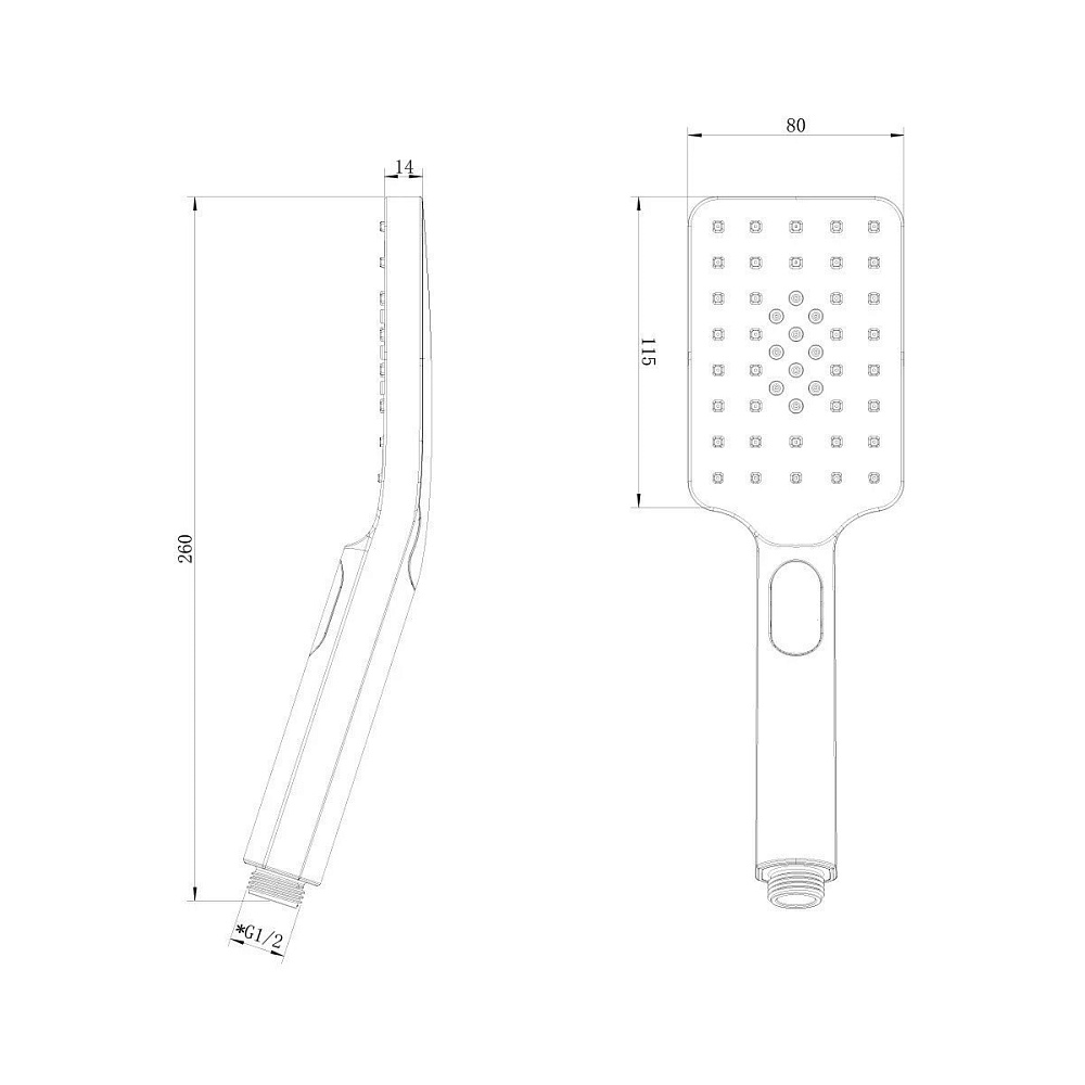 Душевая лейка Lemark LM8123C купить в интернет-магазине сантехники Sanbest