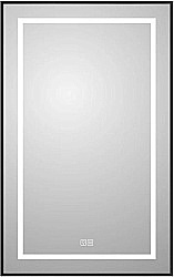 Зеркало BelBagno Kraft SPC-KRAFT-500-800-LED-TCH-WARM-NERO черный в ванную от интернет-магазине сантехники Sanbest