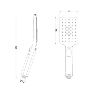 Душевая лейка Lemark LM8123C купить в интернет-магазине сантехники Sanbest