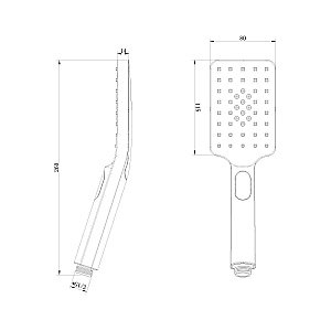 Душевая лейка Lemark LM8123C купить в интернет-магазине сантехники Sanbest