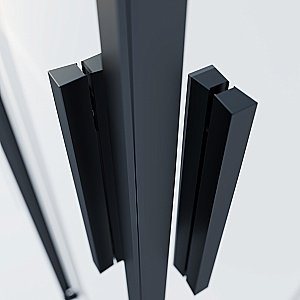 Душевой уголок Vincea Soft 2 90х90 VSS-3SO2900CLB стекло прозрачное/профиль черный купить в интернет-магазине Sanbest