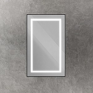 Зеркало BelBagno Kraft SPC-KRAFT-500-800-SENS-NERO черный в ванную от интернет-магазине сантехники Sanbest