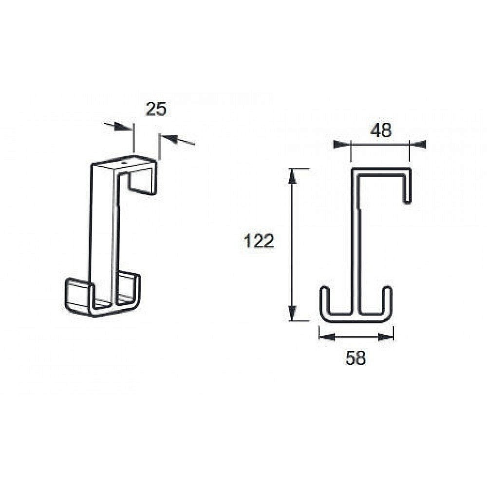 Крючок для душевой кабины  Jacob Delafon NOUVELLE E9405-BLV купить в интернет-магазине сантехники Sanbest