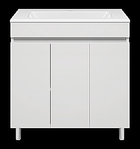 Тумба с раковиной Misty Енисей - 80 Э-Ени01080-012 белая для ванной в интернет-магазине Sanbest