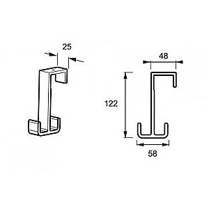 Крючок для душевой кабины  Jacob Delafon NOUVELLE E9405-BLV купить в интернет-магазине сантехники Sanbest