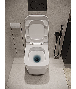 одвесн ой безободк Agger AT11150 безободковый, с инсталляцией, смыв торнадо, с крышкой микролифт, белый глянцевый купить в интернет-магазине Sanbest