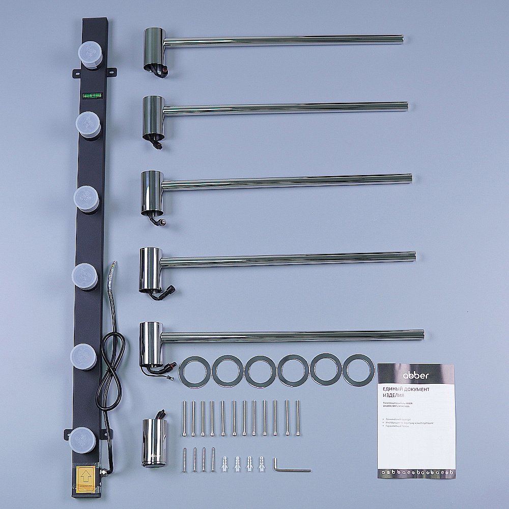 Полотенцесушитель электрический ABBER Charme AH4005 хром купить в интернет-магазине сантехники Sanbest