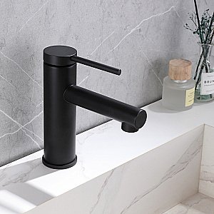 Смеситель для раковины ABBER Emotion AF8810B черный матовый купить в интернет-магазине сантехники Sanbest