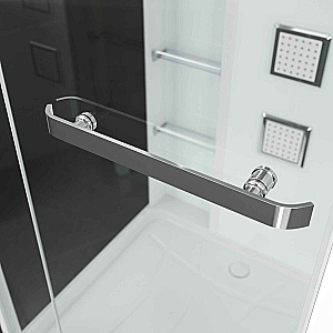 Душевая кабина Grossman Alba 90х90 GR121 стекло прозрачное/профиль белый купить в интернет-магазине Sanbest