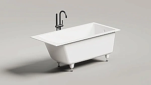 Ванна Salini CASCATA S-stone 104423M 170x70 белая купить в интернет-магазине Sanbest