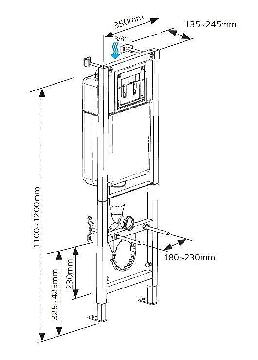 Унитаз подвесной Cersanit DELFI S-SET-DEL/Black/TPL/Cg-w с инсталляцией, с крышкой микролифт купить в интернет-магазине Sanbest