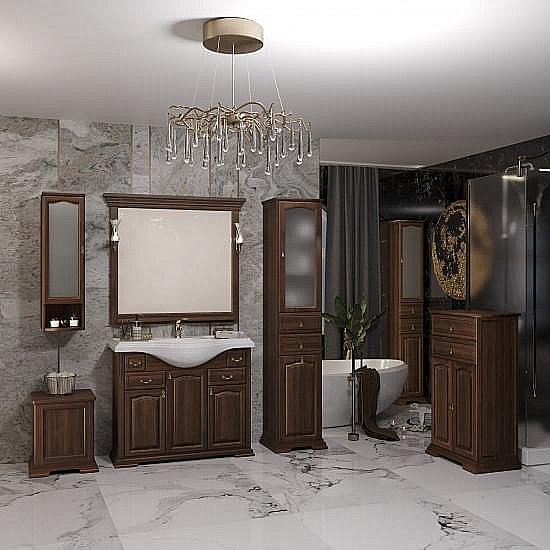 Тумба нижняя Опадирис Риспекто антикварный орех для ванной в интернет-магазине сантехники Sanbest