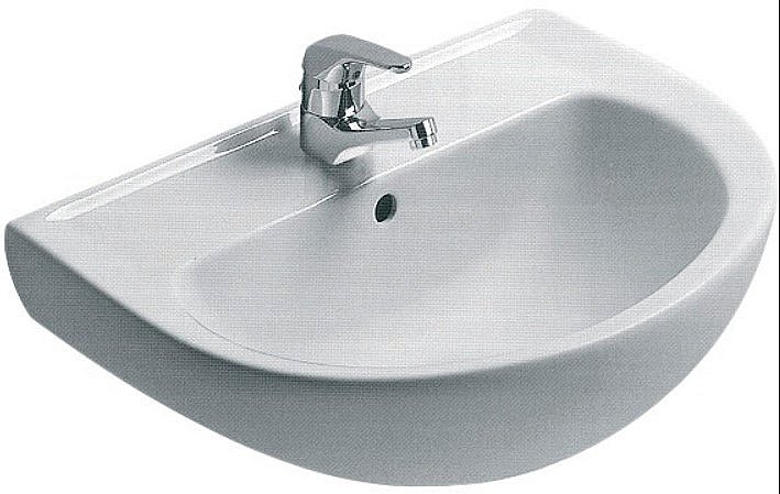 Раковина на полупьедестале Ideal Standard Eurovit 65 W444001 белая купить в интернет-магазине Sanbest
