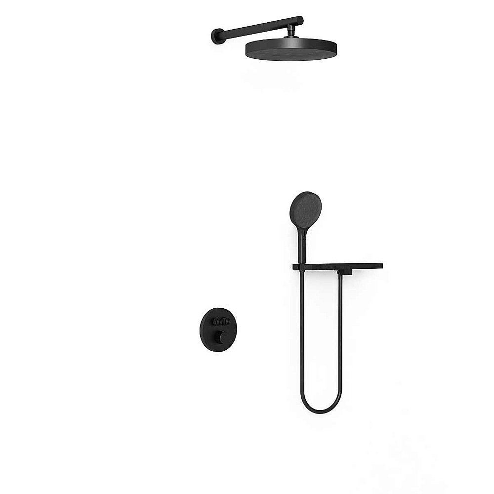 Душевая система Vincea Inspire VSFW-3I22MT2RMB черная матовая купить в интернет-магазине сантехники Sanbest