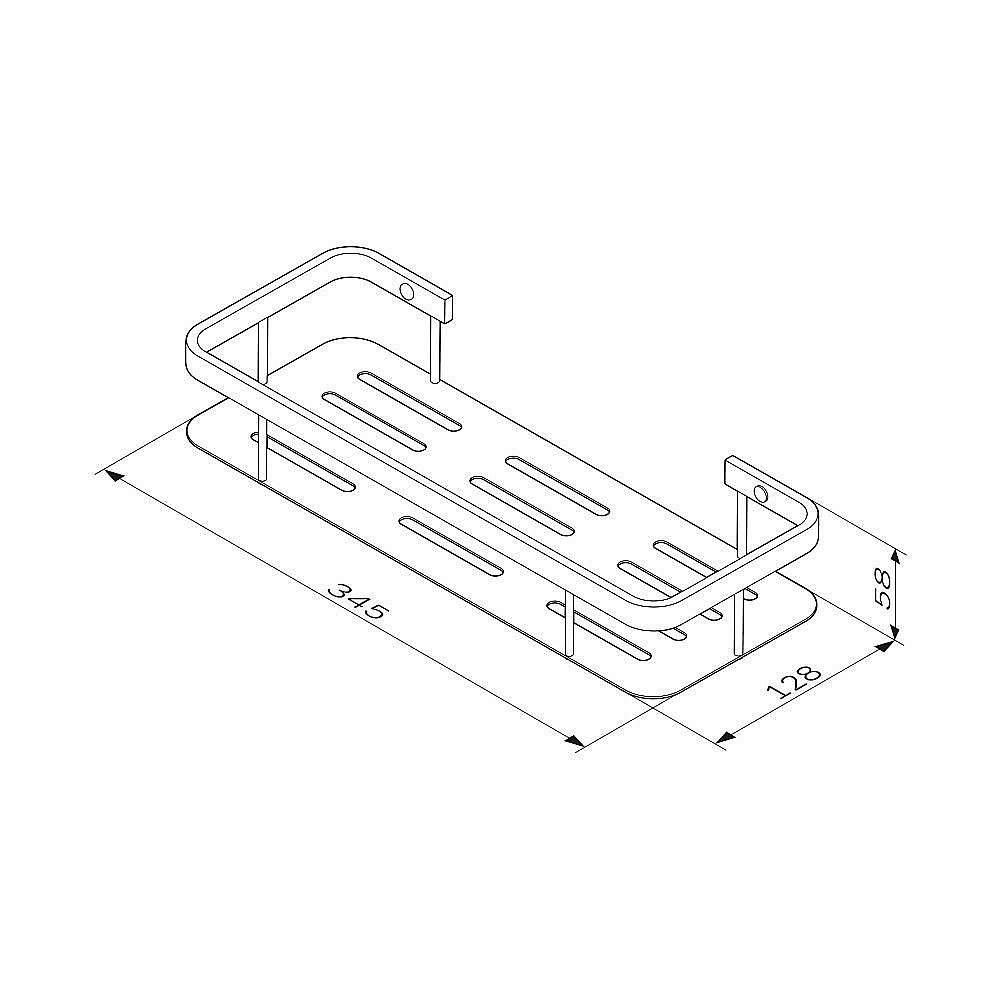Корзинка-полочка AM.PM SENSE L A7453100 34 купить в интернет-магазине сантехники Sanbest