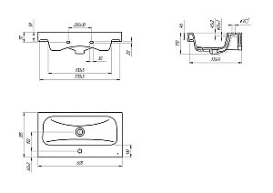 Мебель для ванной Cersanit Moduo Slim 60 белая для ванной в интернет-магазине Sanbest