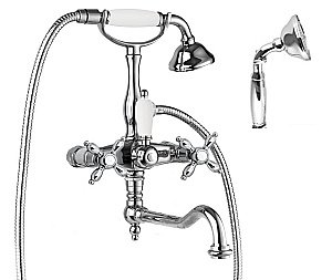 Смеситель для ванны Cezares NOSTALGIA-VDF-01-M хром купить в интернет-магазине сантехники Sanbest