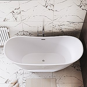 Ванна акриловая Grossman Galaxy GR-2104M 170x75 белая матовая купить в интернет-магазине Sanbest