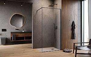 Душевое ограждение Radaway Modo F Brushed GunMetal II 80 10409084-92-01 стекло прозрачное/профиль брашированная оружейная сталь купить в интернет-магазине Sanbest
