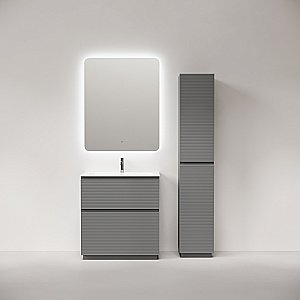 Тумба с раковиной Sancos FOLK Floor FL80FES/CN7012 80 Ergraut soft для ванной в интернет-магазине Sanbest