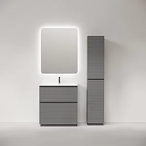 Тумба с раковиной Sancos FOLK Floor FL80FES/CN7012 80 Ergraut soft для ванной в интернет-магазине Sanbest