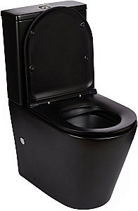 Унитаз напольный WeltWasser SALZBACH 001MT-BL черный матовый купить в интернет-магазине Sanbest