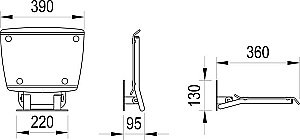 Сиденье для душа Ravak OVO-B II B8F0000053 купить в интернет-магазине сантехники Sanbest