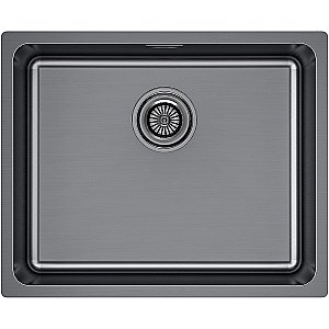 Кухонная мойка Paulmark Yuni 54 YU54-GM вороненая сталь купить в интернет-магазине сантехники Sanbest