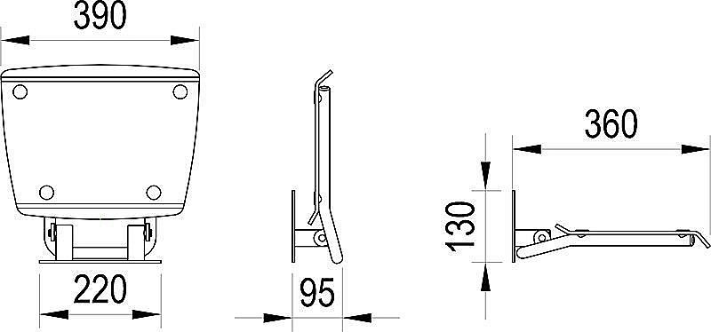Сиденье для душа Ravak OVO-B II B8F0000053 купить в интернет-магазине сантехники Sanbest