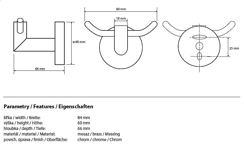 Крючок Bemeta Omega 104206032 купить в интернет-магазине сантехники Sanbest