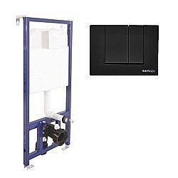 Инсталляция для унитаза BERGES NOVUM с кнопкой S5 черная купить в интернет-магазине сантехники Sanbest