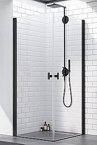 Душевой уголок Radaway NES Black KDD I 90х90 стекло прозрачное/профиль черный матовый купить в интернет-магазине Sanbest