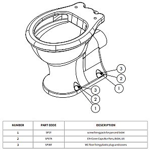 Унитаз с высоким бачком Burlington Guild безободковый, белый/золото купить в интернет-магазине Sanbest