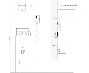 Душевая система ABBER Daheim AF8253W белый матовый купить в интернет-магазине сантехники Sanbest