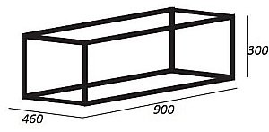Консоль с раковиной Cezares Cadro 50/30 для ванной в интернет-магазине сантехники Sanbest