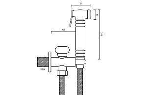 Гигиенический душ Bronze de Luxe ROYAL 10235 купить в интернет-магазине сантехники Sanbest
