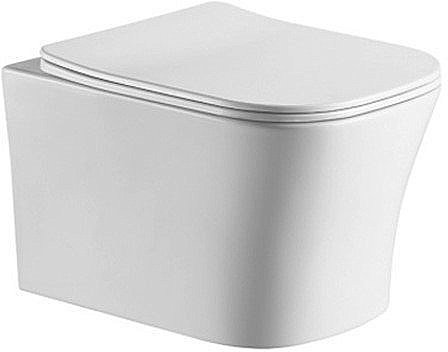 Унитаз подвесной Grossman Style GR-4474S безободковый, с крышкой микролифт, белый купить в интернет-магазине Sanbest