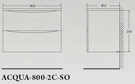 Тумба с раковиной BelBagno ACQUA 80 Bianco Lucido для ванной в интернет-магазине Sanbest