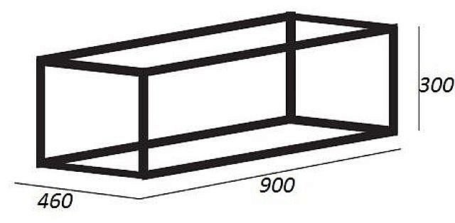 Консоль с раковиной Cezares Cadro 50/30 для ванной в интернет-магазине сантехники Sanbest