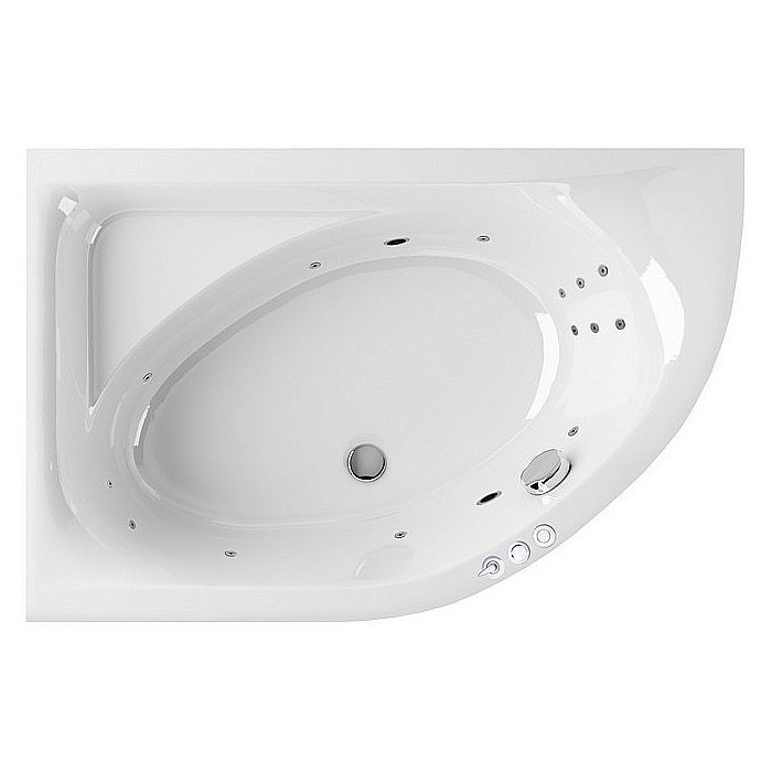 Ванна акриловая EXCELLENT Aquarella SMART WAEX.ARL17.SMART.CR 170x110 белая с гидромассажем купить в интернет-магазине Sanbest