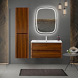 Тумба с раковиной Cezares RELAX 80 дуб карамельный для ванной в интернет-магазине Sanbest