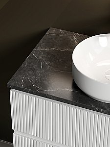 Тумба с раковиной Sancos SNOB T 80 со столешницей, белая матовый для ванной в интернет-магазине Sanbest