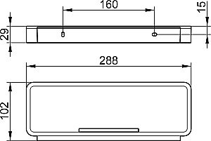 Полка KEUCO PLAN 14959010051 29 хром/белая купить в интернет-магазине сантехники Sanbest