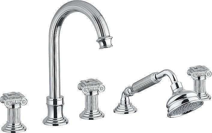 Смеситель для ванны Cezares OLIMP-BVD-01-Sw хром купить в интернет-магазине сантехники Sanbest