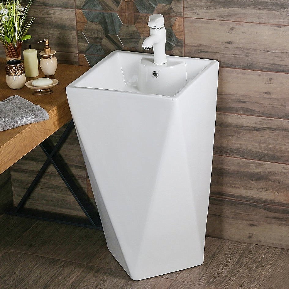 Раковина Melana B156 B156-805 белая купить в интернет-магазине Sanbest