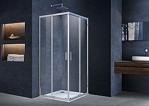 Душевой уголок Vincea ALPHA VSS-3AL800CL 80x80 стекло прозрачное/профиль хром купить в интернет-магазине Sanbest