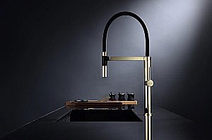 Смеситель для кухни Paulmark Leader Le214101-G золото купить в интернет-магазине сантехники Sanbest