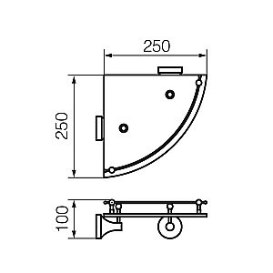 Полка Veragio Gialetta VR.GIL-6417.DO купить в интернет-магазине сантехники Sanbest