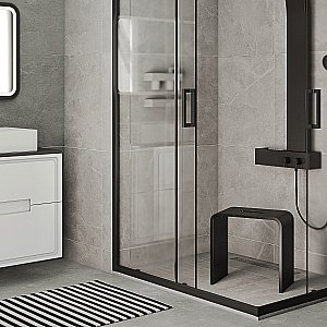 Сиденье для душа Taliente Sgabello TA-STOOL41-nero черный купить в интернет-магазине сантехники Sanbest
